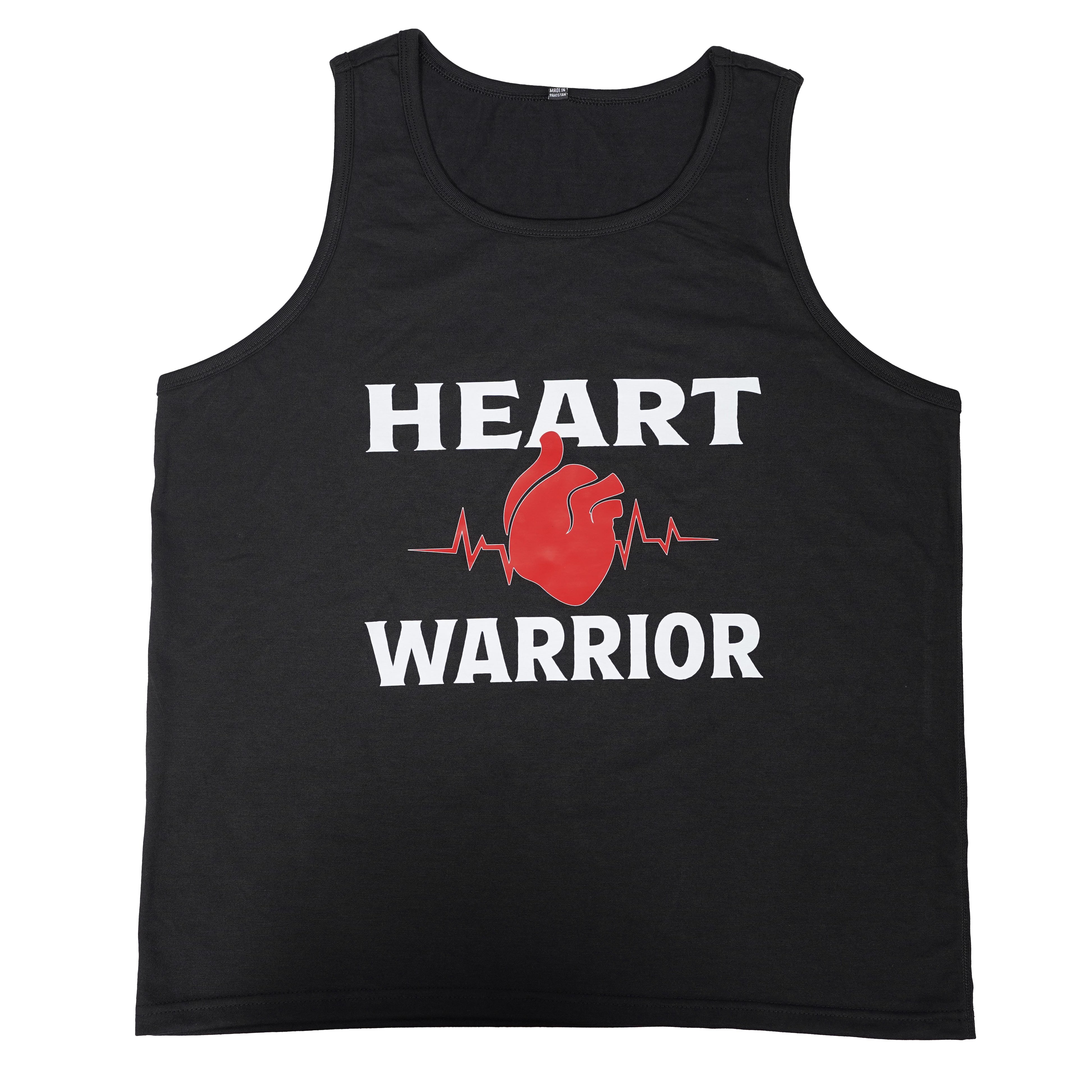 Heart Warrior tank top for Men with breathable cotton fabric, durable stitching, and flexible fit with a sleek look.